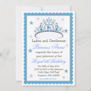 Convite de Aniversário da Princesa Tiara