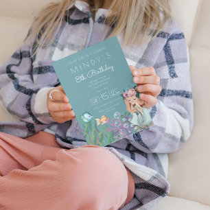 Convite de Aniversário da Sereia