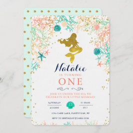 Convite de Aniversário da Sereia