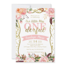 Convite de aniversário da Srta. ONEmagnifico