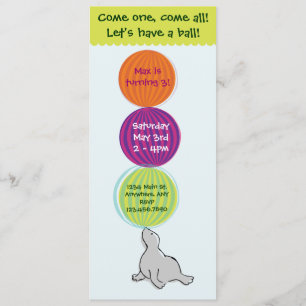 Convite de aniversário da tenda de circo do circo