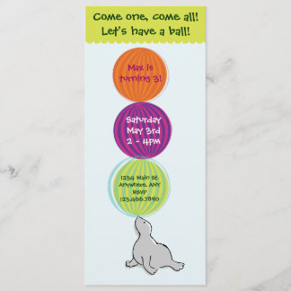 Convite de aniversário da tenda de circo do circo