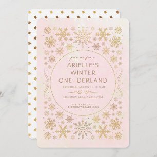 Convite de Aniversário da Wonderland Winter