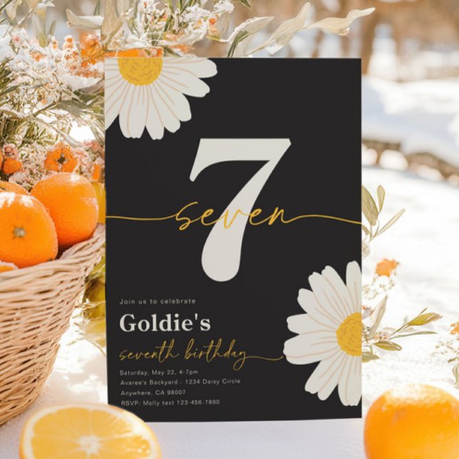 Convite de Aniversário Daisy 7 (Criador carregado)