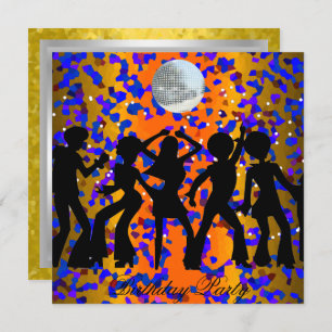 Convite de aniversário Dance Disco