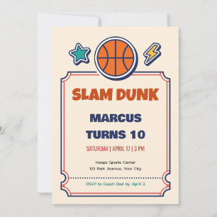 Convite de Aniversário de 10 anos com Ingresso de