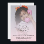 convite de aniversário de 10 anos Festa de Anivers<br><div class="desc">convite de aniversário de 10 anos Festa de aniversário Foto rosa</div>
