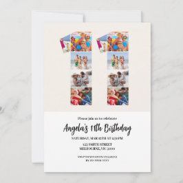Convite de Aniversário de 11 anos - Número 11