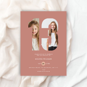 Convite de Aniversário de 13 Anos Personalizado Du