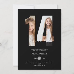 Convite de Aniversário de 14 Anos Personalizado Pr