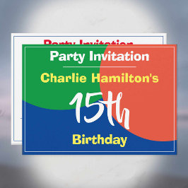 Convite de Aniversário de 15 Anos