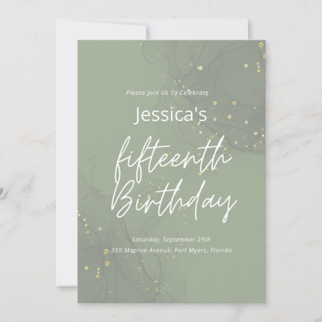 Convite de Aniversário de 15 anos (Frente)
