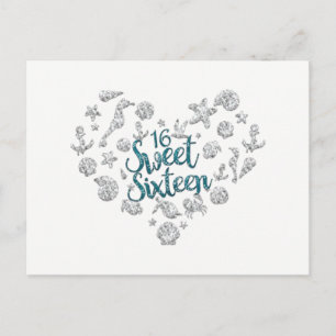 Convite de Aniversário de 16 Anos Festa na Praia S