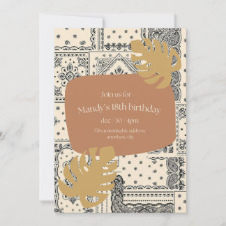 convite de aniversário de 18 anos
