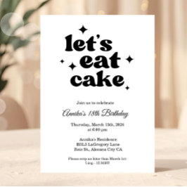 Convite de Aniversário de 18 Anos Chic Moderno Min