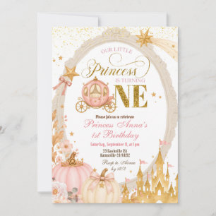 Convite de Aniversário de 1 ano da Princesa do Out