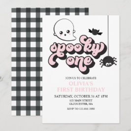 Convite de Aniversário de 1 ano de Halloween Assus