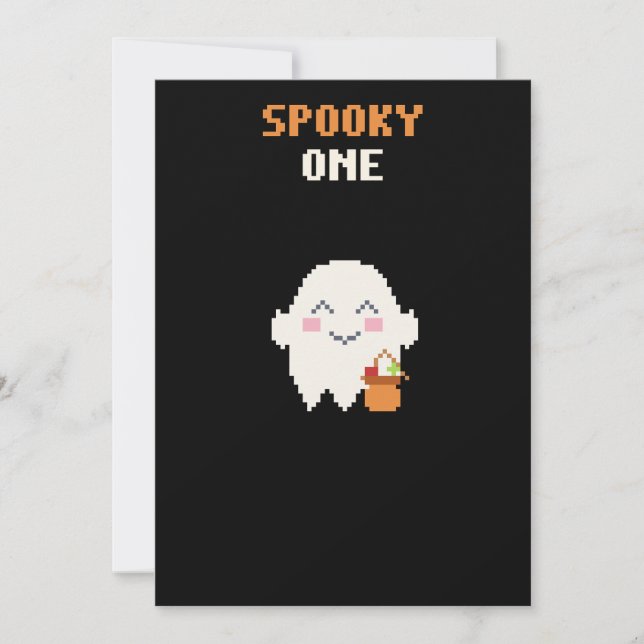 Convite de Aniversário de 1 Ano do Fantasma de Um  (Frente)