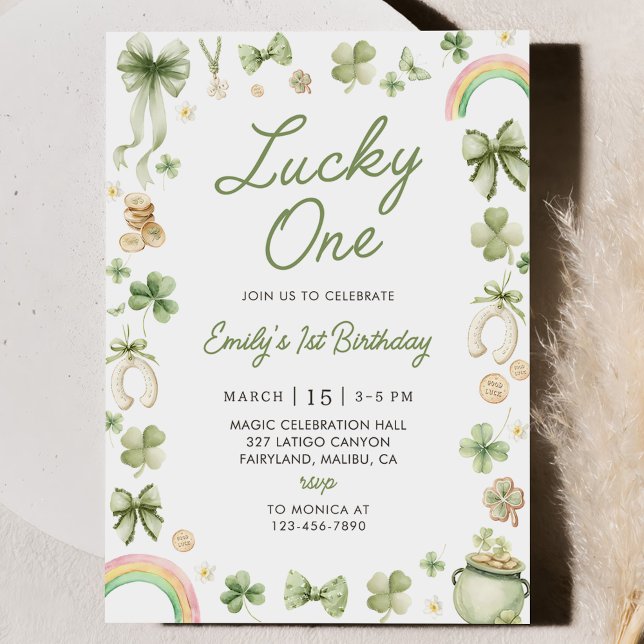 Convite de Aniversário de 1 ano do Lucky One no Di (Criador carregado)