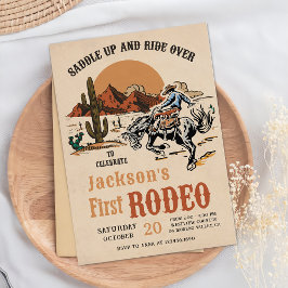 Convite de Aniversário de 1 Ano do Primeiro Rodeio