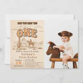 Convite de Aniversário de 1 Ano do Rodeio Vintage
