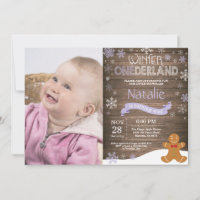 Convite de Aniversário de 1 Ano Onederland de Inve