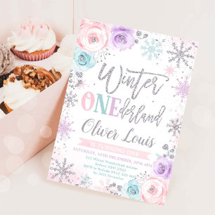 Convite de Aniversário de 1 Ano para Menina no ONE