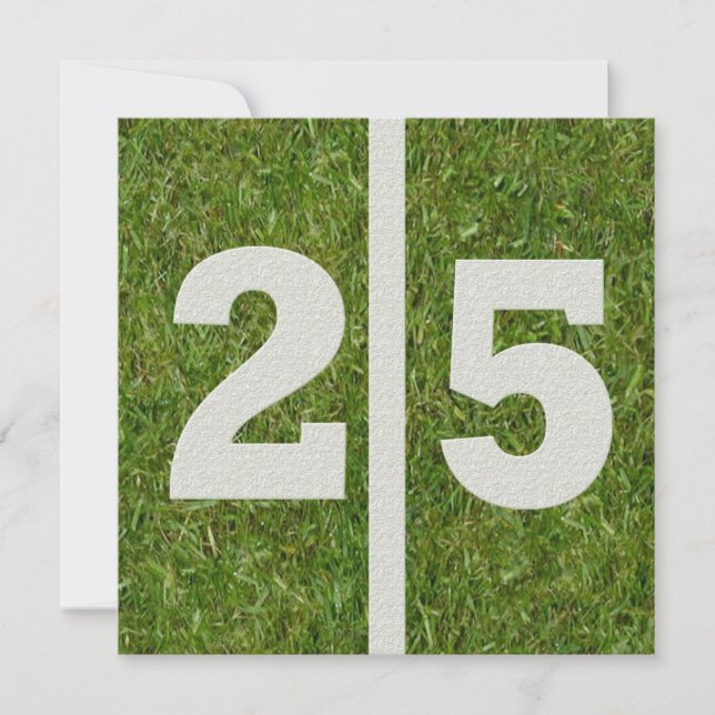 Convite de Aniversário de 25 (Frente)