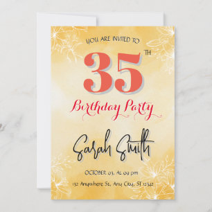 Convite de Aniversário de 25