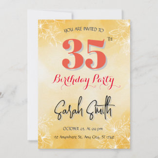 Convite de Aniversário de 25