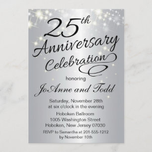 Convite de Aniversário de 25 anos