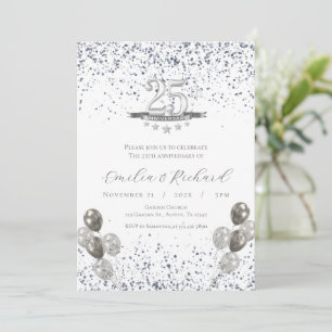 convite de aniversário de 25 anos