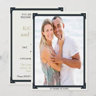 Convite de Aniversário de 25 Anos de Amor
