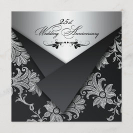 Convite de Aniversário de 25 Anos de Casamento do 