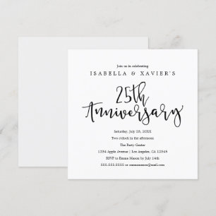 Convite de Aniversário de 25 Anos   Festa