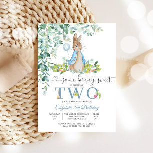 Convite de Aniversário de 2 anos do Coelho Balão
