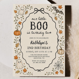 Convite de Aniversário de 2 anos do Fantasminha de