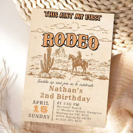 Convite de Aniversário de 2 anos do Rodeio Vintage