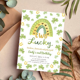 Convite de Aniversário de 2 anos do Two Lucky St P