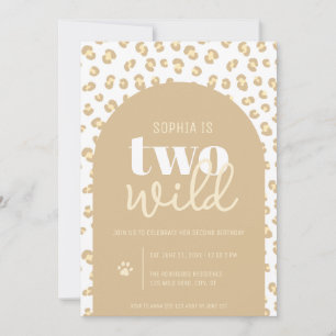 Convite de Aniversário de 2 anos para Menina Two W