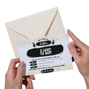 Convite de Aniversário de 2 anos para Two Legit to