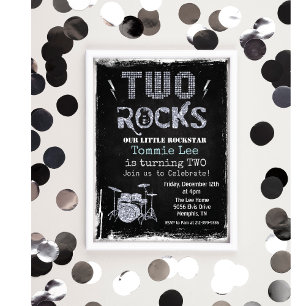 Convite de Aniversário de 2 anos para Two Rocks Ro