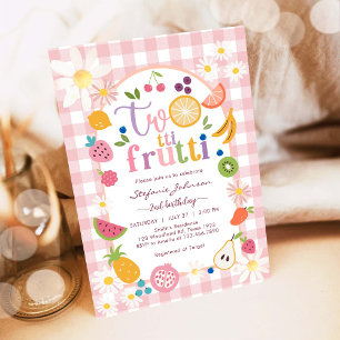 Convite de Aniversário de 2 anos Twotti Frutti
