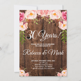 convite de aniversário de 30 anos, Aniversário de