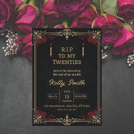 Convite de Aniversário de 30 Anos Divertido RIP Tw