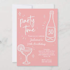 Convite de Aniversário de 30 anos Moderno de Garra