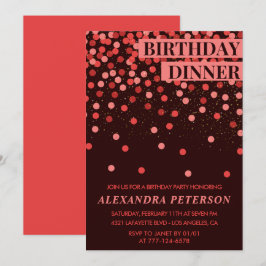 convite de aniversário de 33 anos Jantar de aniver