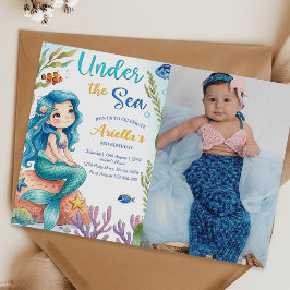 Convite de Aniversário de 3 anos da Sereia Sob o M