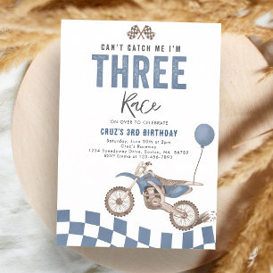 Convite de Aniversário de 3 anos do Menino da Moto