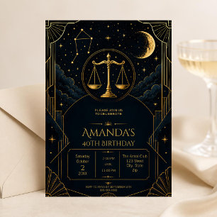 Convite de Aniversário de 40 anos de Libra Art Déc